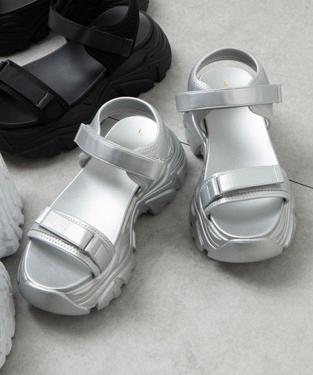 WEGO 【S～XLサイズ】厚底ダッドスポーツサンダル 