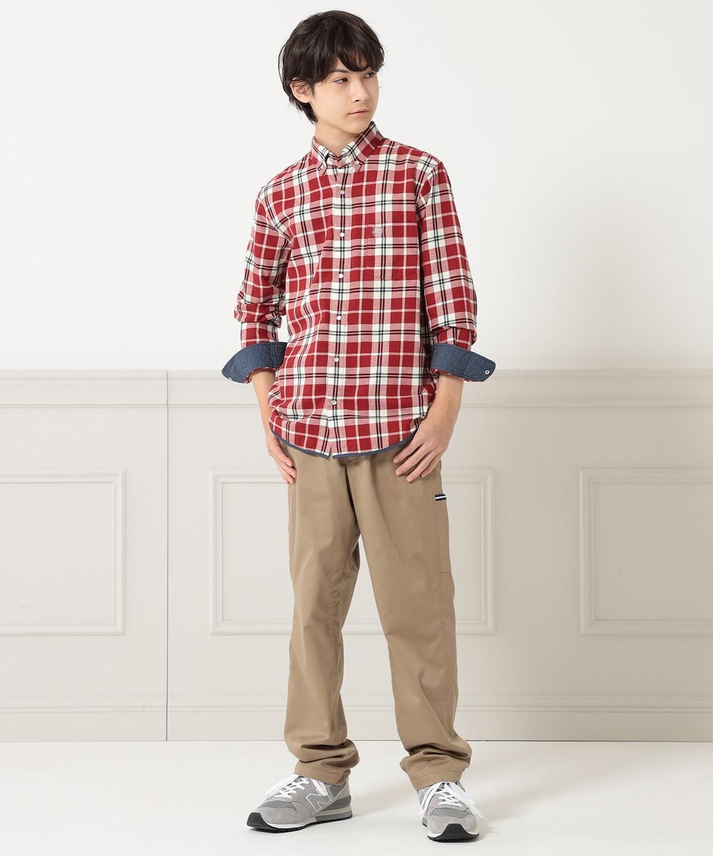 J.PRESS KIDS 裏付きライトツイル パンツ 