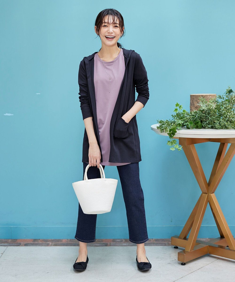 Tiaclasse 【小倉優子さん着用・UVケア・接触冷感】“やみつき”カットソーパーカーカーデ 