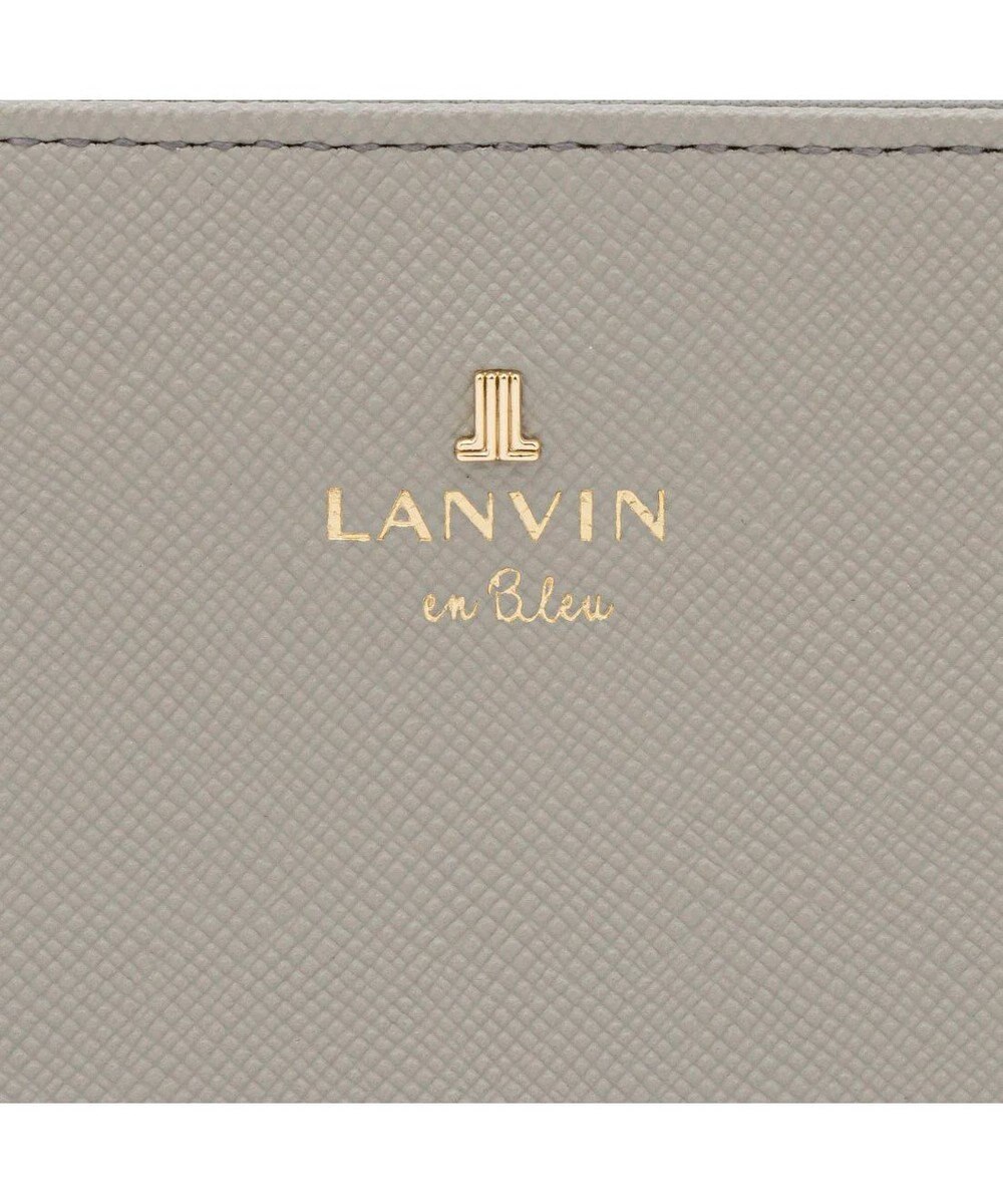 LANVIN en Bleu リュクサンブールカラー 二つ折りLファスナー財布 