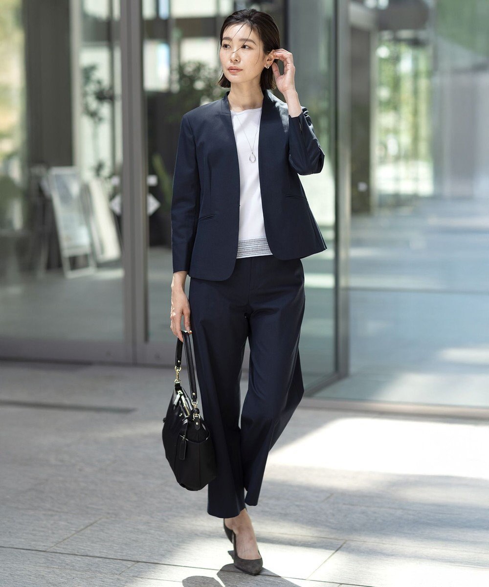 J.PRESS LADIES ステンレスオーバルネックレス 