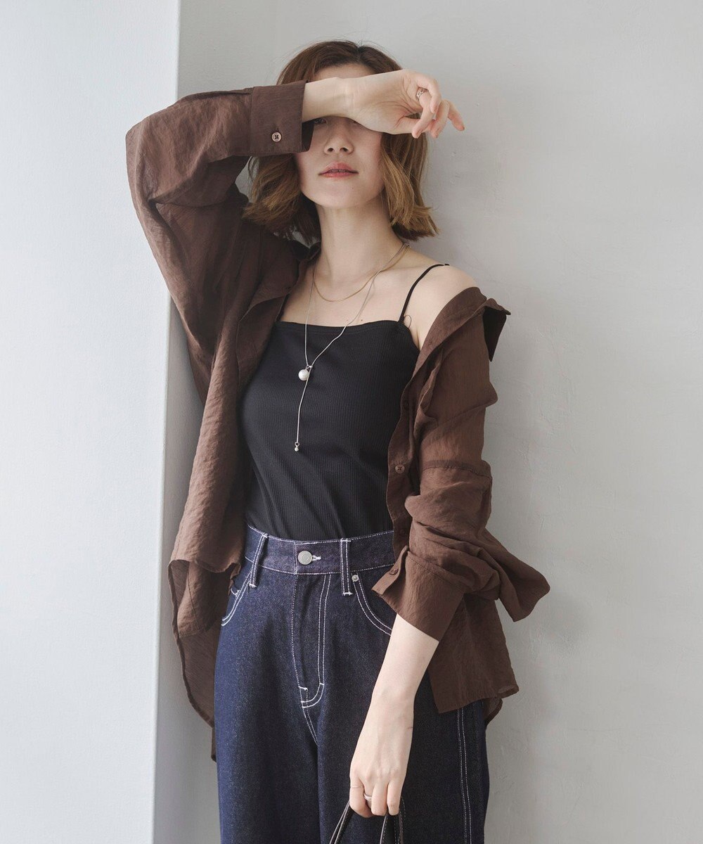 WEGO 【カップ付き】接触冷感なちゅ盛れ2WAYカップインキャミ 