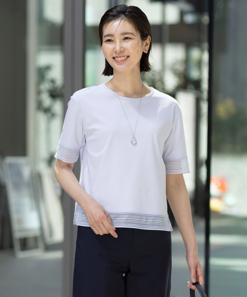 J.PRESS LADIES ステンレスオーバルネックレス 