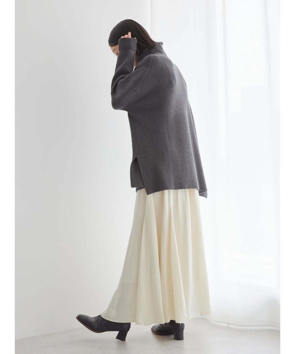 AMERICAN HOLIC バイパチハーフＺＩＰ片畦ニットプルオーバー　 