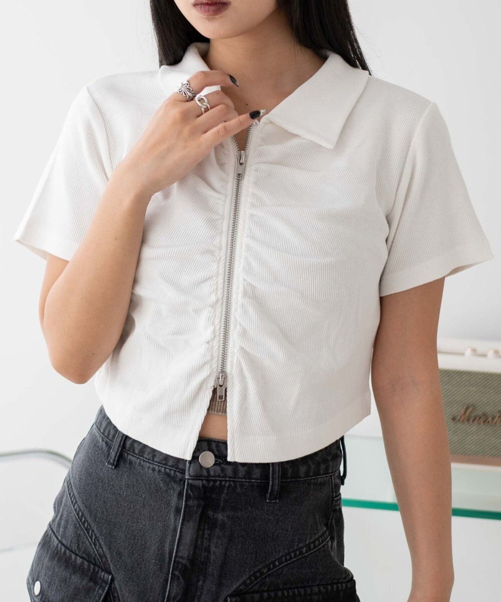 WEGO WZIPギャザートップス 