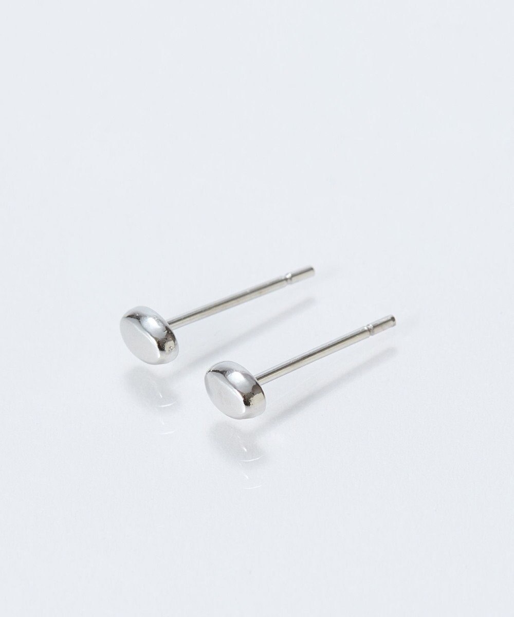 Phoebe 【金属アレルギー対応】メタルビーンズピアス　シルバー/サージカルステンレス 