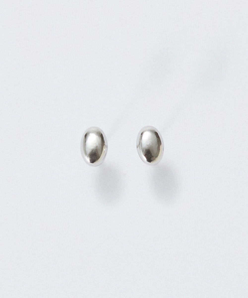 Phoebe 【金属アレルギー対応】メタルビーンズピアス　シルバー/サージカルステンレス 
