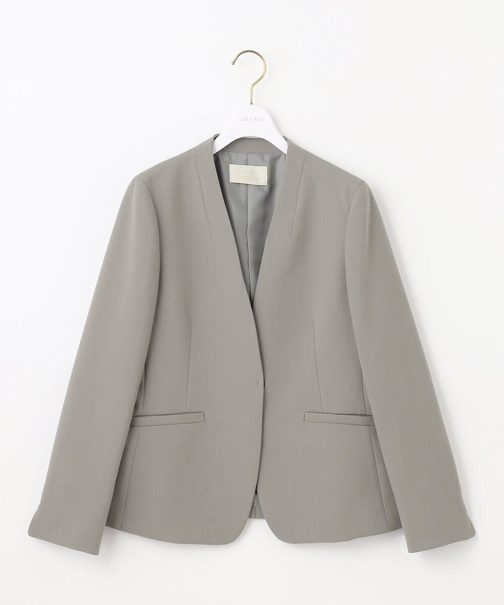 ANY SIS 【セットアップ対応】褒めらレディカラーレス ジャケット 