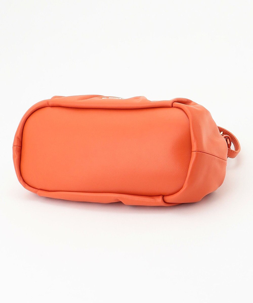 LA BAGAGERIE シープレザー　ギャザーミニバッグ 