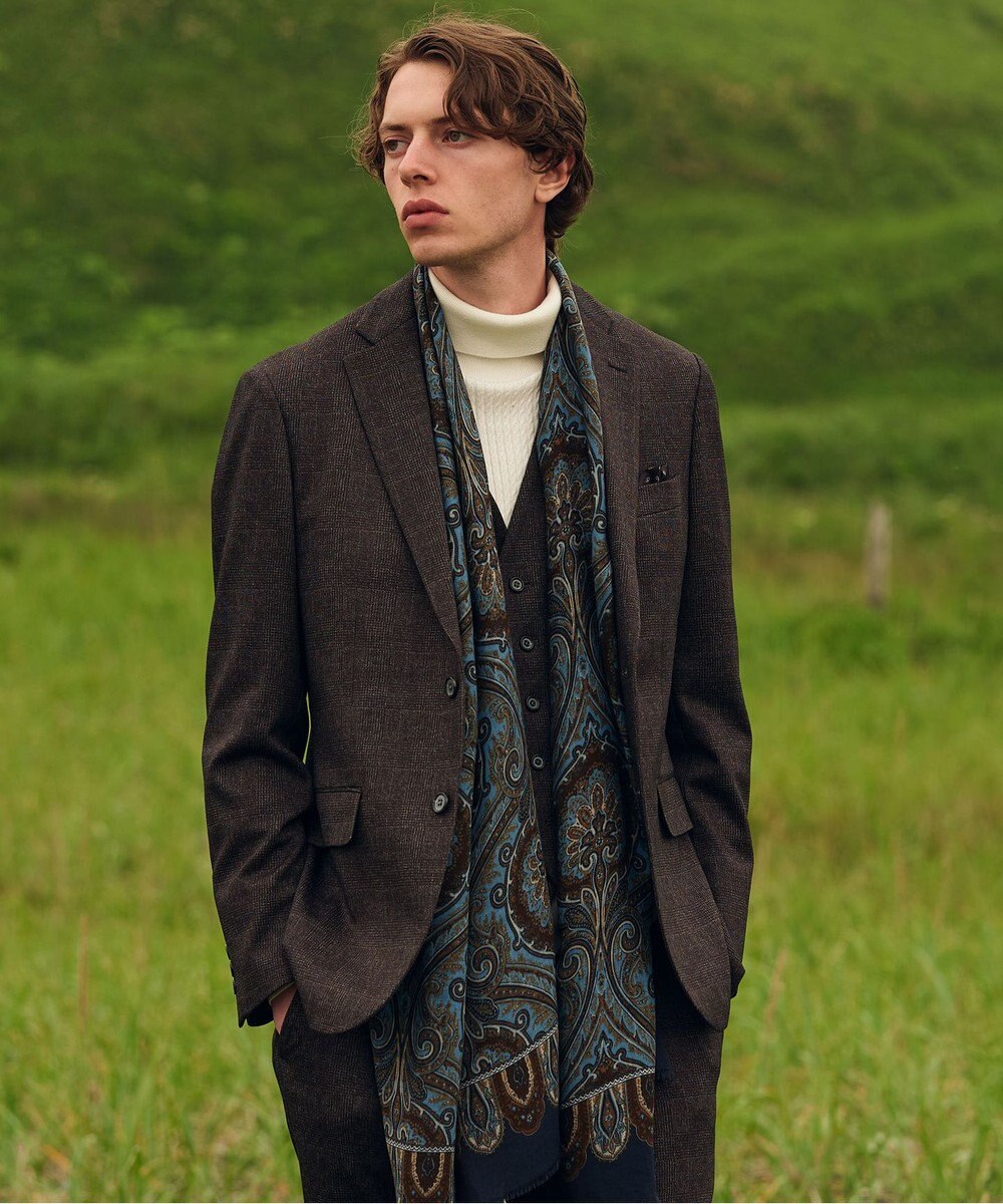 JOSEPH ABBOUD 【キングサイズ・ストレッチ/多機能レジャージャケット】ツィーディージャージー ジャケット 