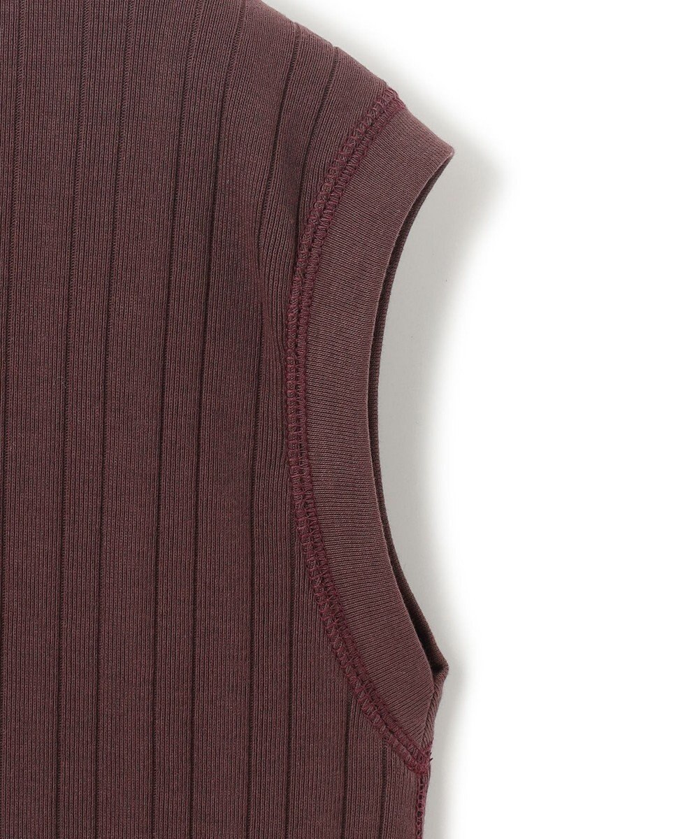 23区 【SLOW/洗える】ランダムリブフライス フレンチスリーブ カットソー 