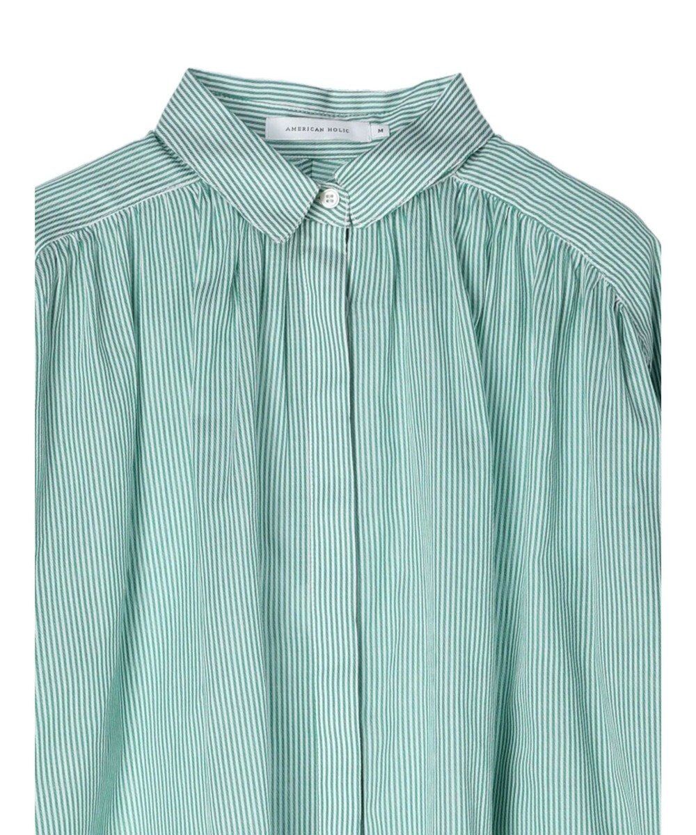 AMERICAN HOLIC カルゼギャザーシャツチュニック 