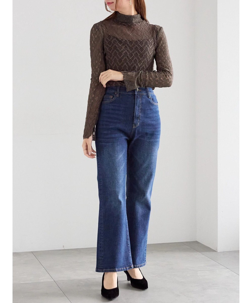 Te chichi パッチワークレース前後2WAY衿デザインTOPS《2025Autumn catalog item》 