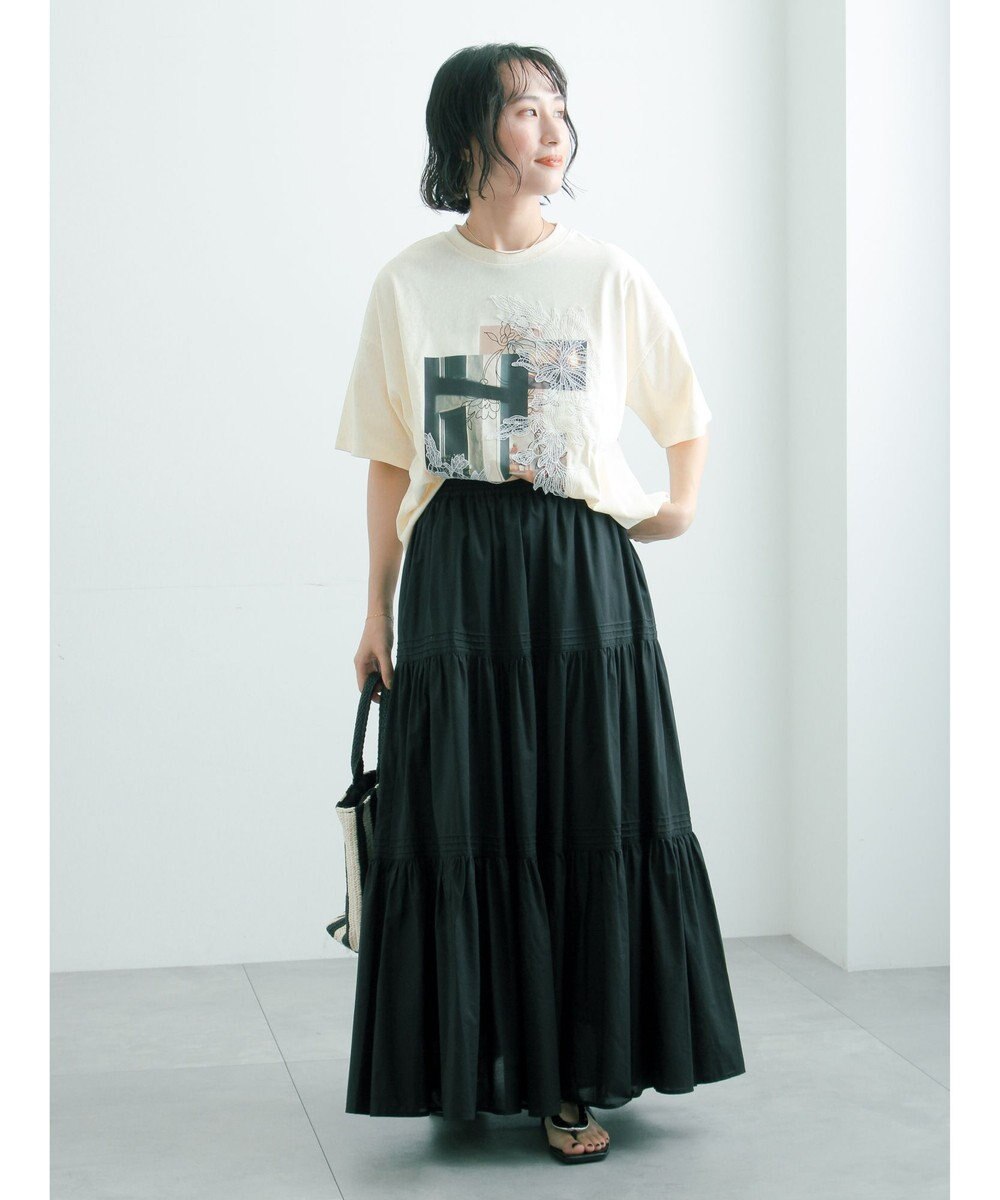Te chichi コットンローンティアードスカート 