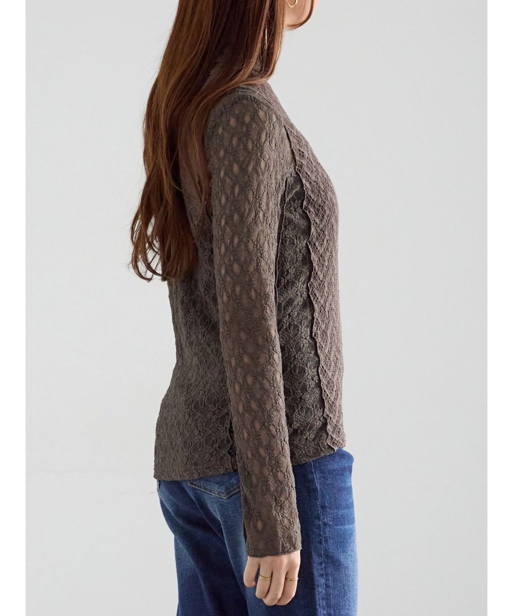 Te chichi パッチワークレース前後2WAY衿デザインTOPS《2025Autumn catalog item》 
