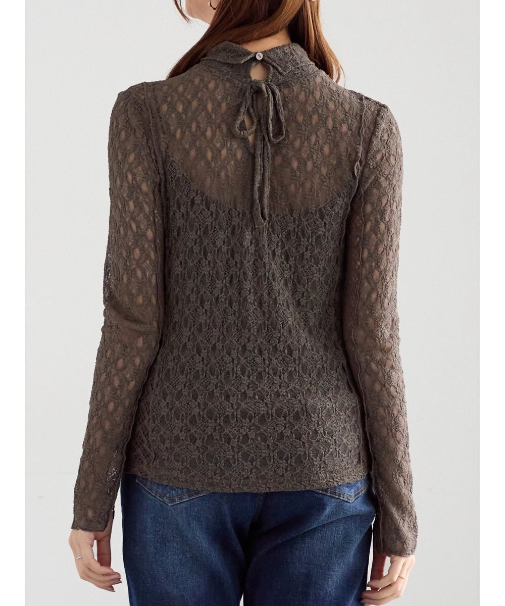 Te chichi パッチワークレース前後2WAY衿デザインTOPS《2025Autumn catalog item》 