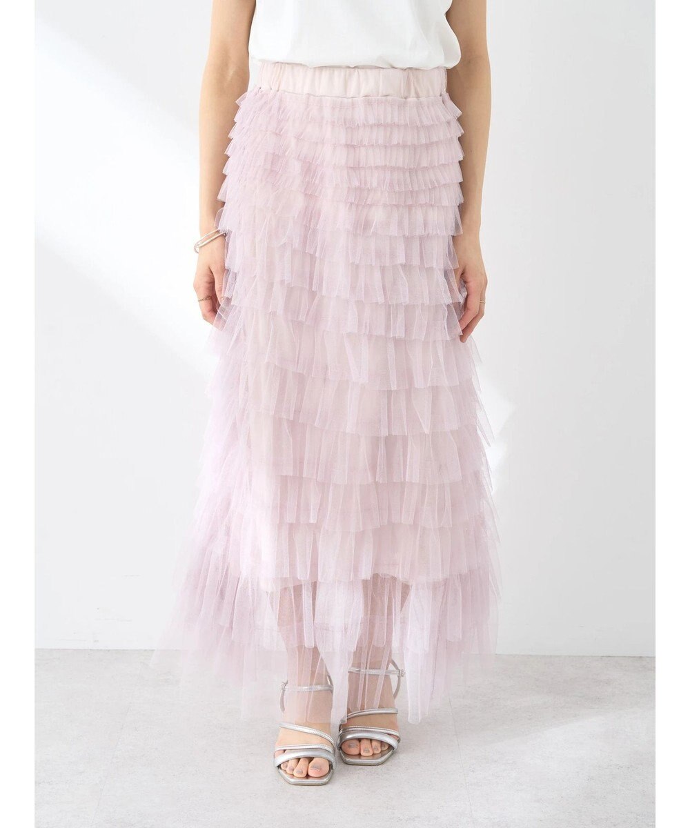 earth music&ecology ティアードフリルチュールスカート 