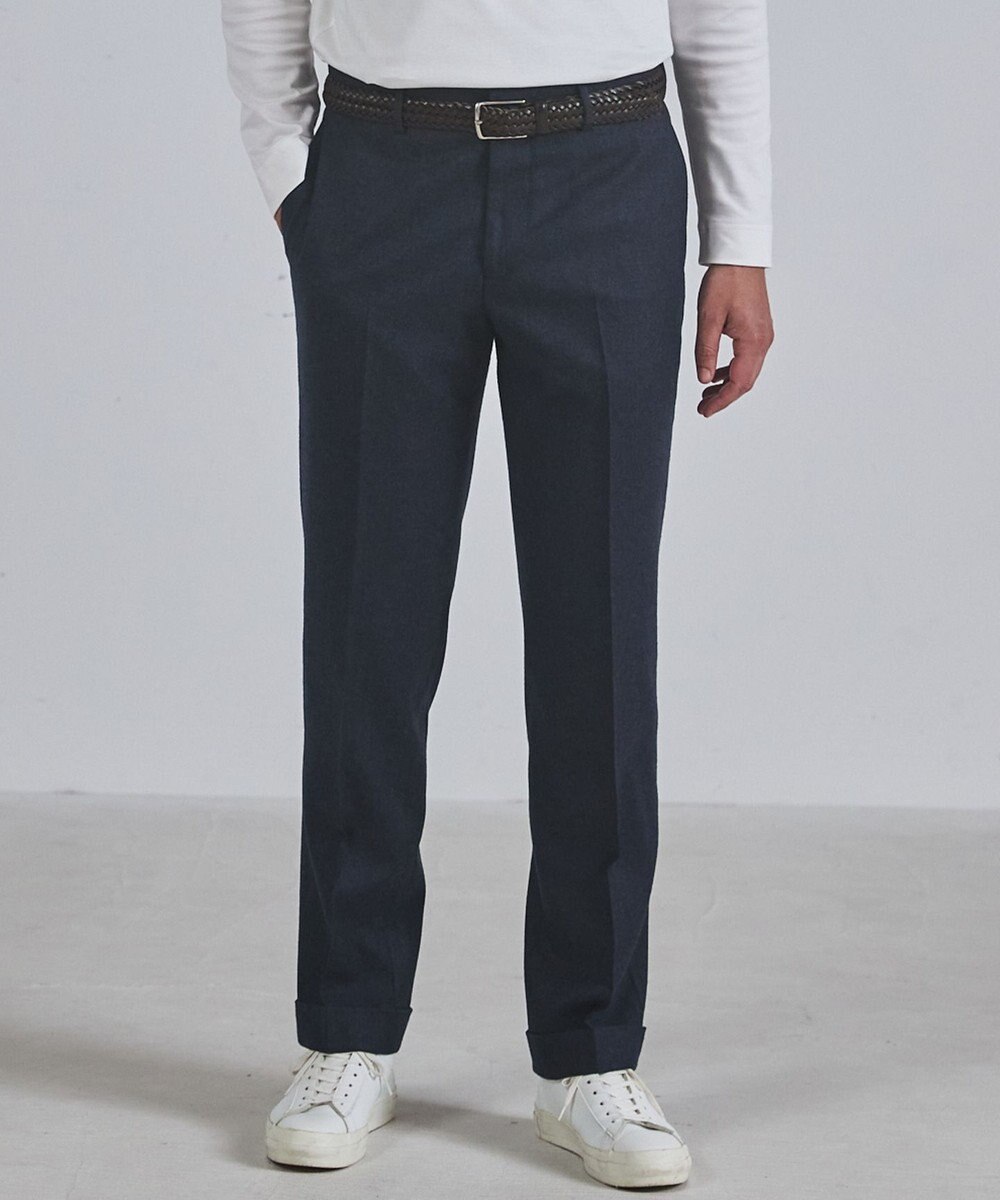 GOTAIRIKU 【保温性/ストレッチ/シワになりにくい】サキソニーストレッチパンツ_ノータック(25年モデル） 