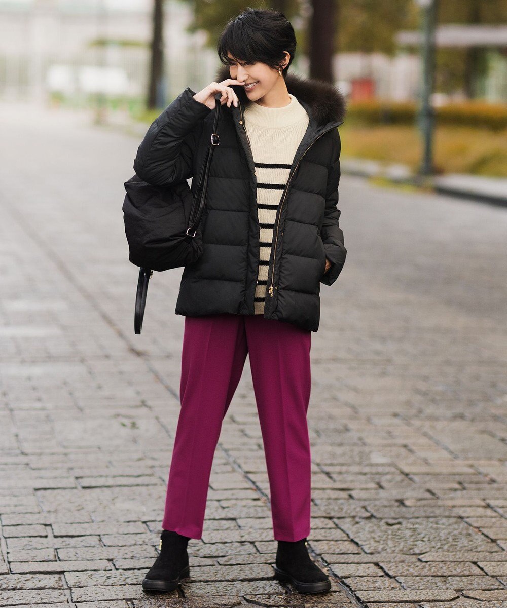 ANY 【洗える】スムースタッチ ショート丈ダウンコート 