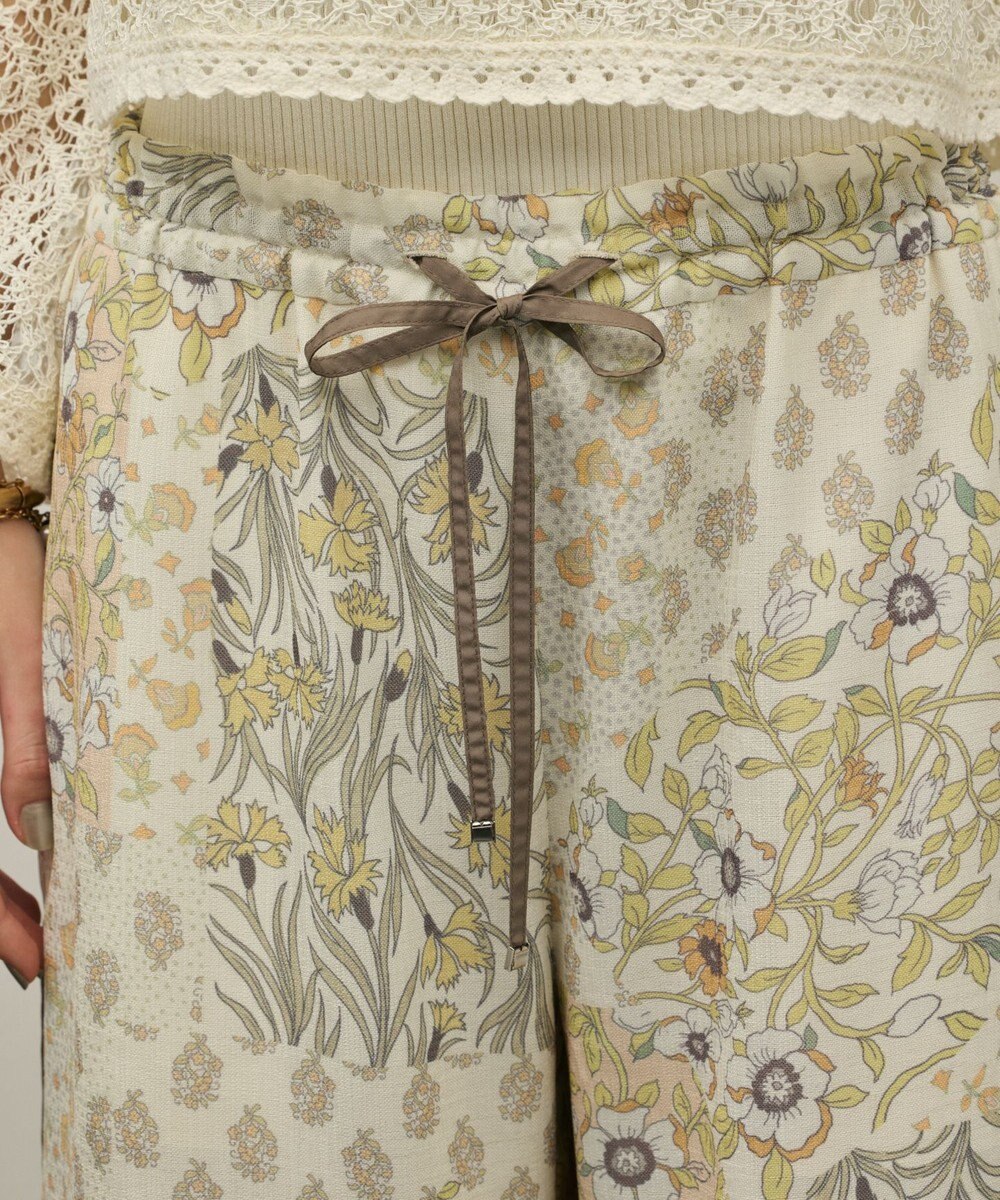 GRACE CONTINENTAL プリントイージーパンツ 