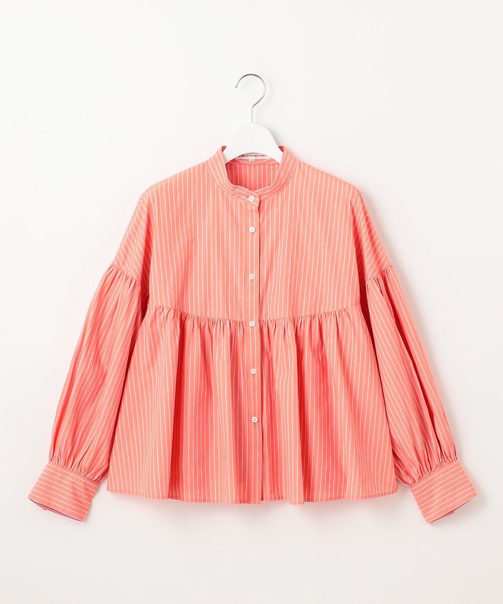 23区 S 【洗える】CANCLINI ギャザー フレア ブラウス 