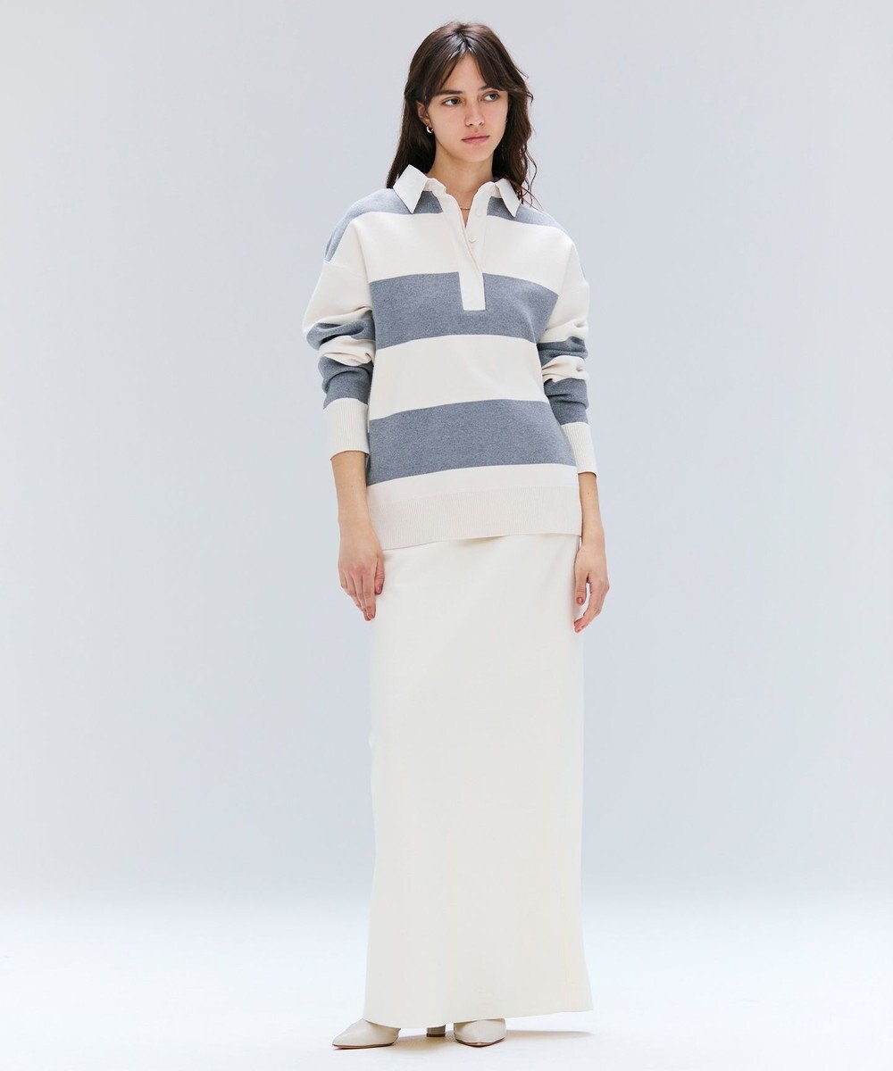 BEIGE， 【洗える】TAFT / コットンカシミヤラガーニット 