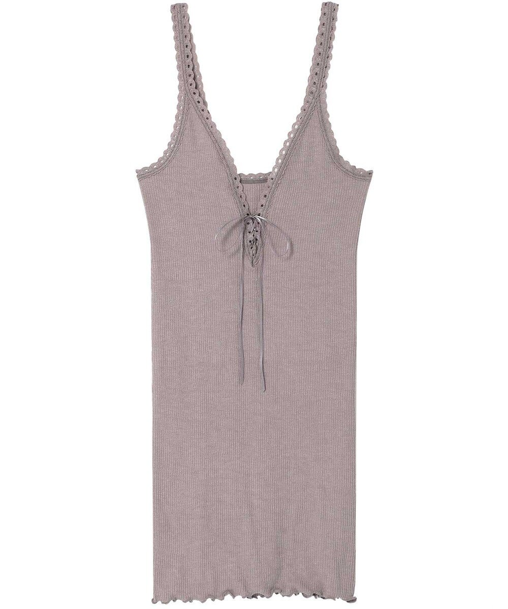 AMPHI あったかインナー 薄手 リブ素材 キャミソール UWF160 アンフィ／ワコール 