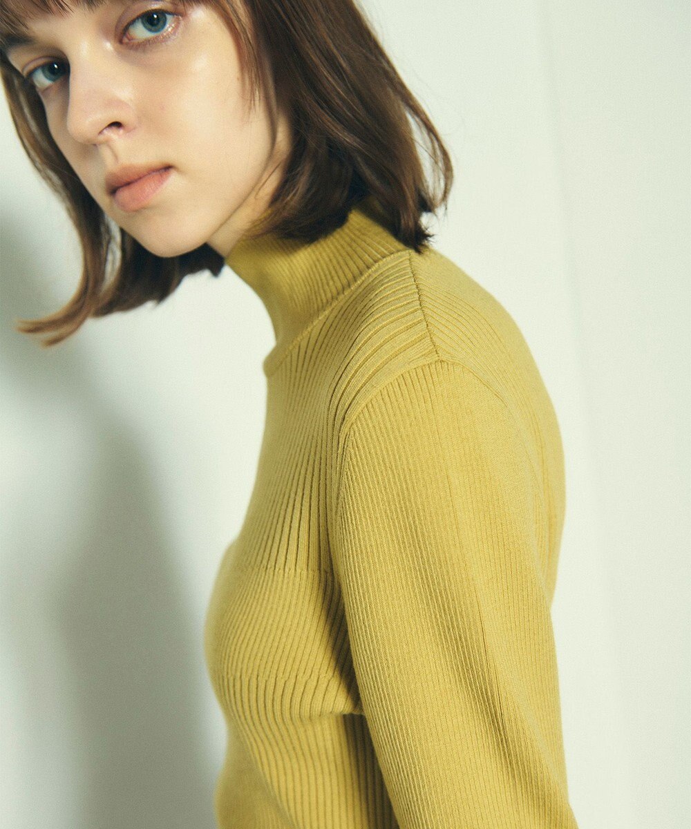 GRACE CONTINENTAL ビジューリブニットトップ 