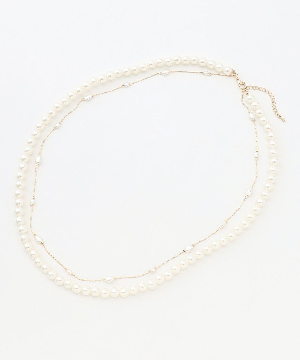 ANY ２連パールチェーンネックレス 