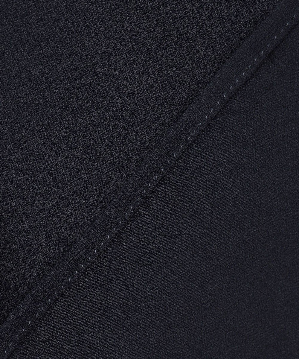 自由区 【洗える】バックサテンジョーゼット  ブラウス 