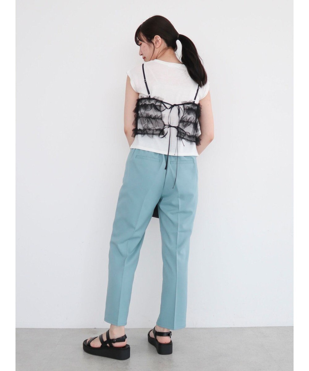 Green Parks ・ｓｗｉｎｇ　ｂｙ　ＳＥＴ２点チュールビスチェ＆フレンチＴ 