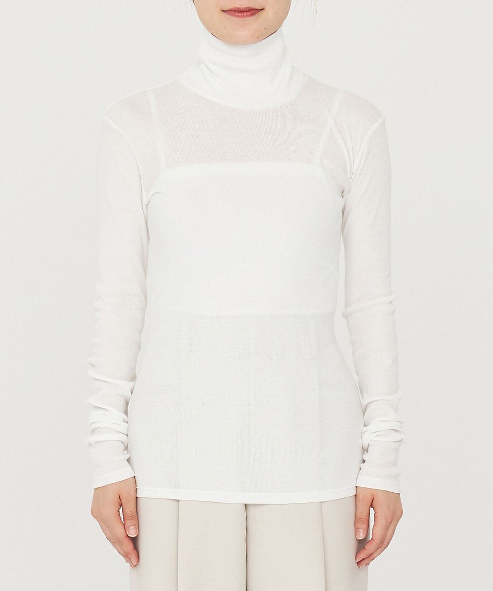 uncrave アルビニスタシフォンテレコ ハイネックカットソー（uncrave STANDARD） 