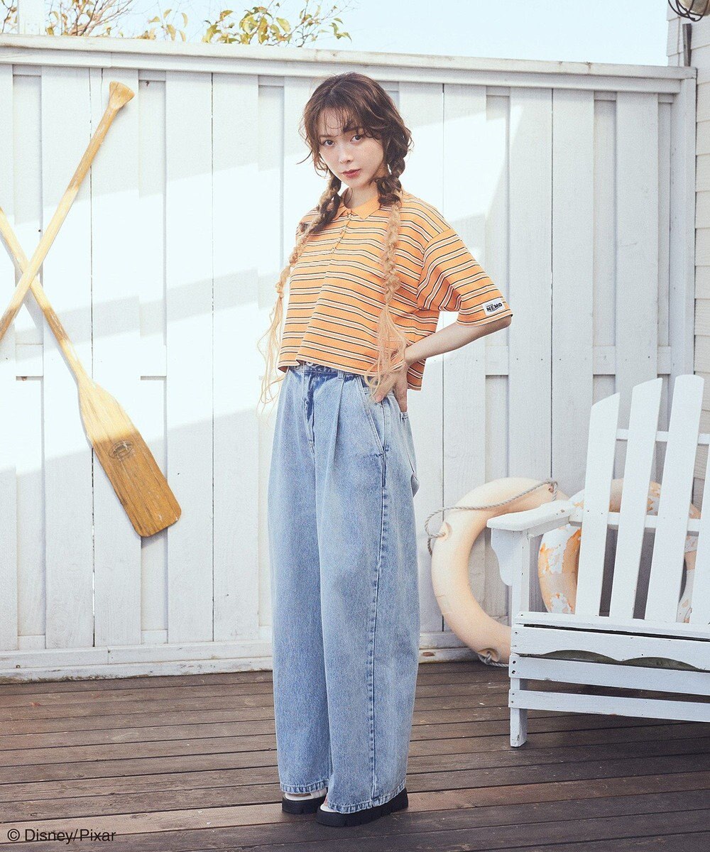 earth music&ecology Ｆｉｎｄｉｎｇ　Ｎｅｍｏ／ボーダーポロシャツ 