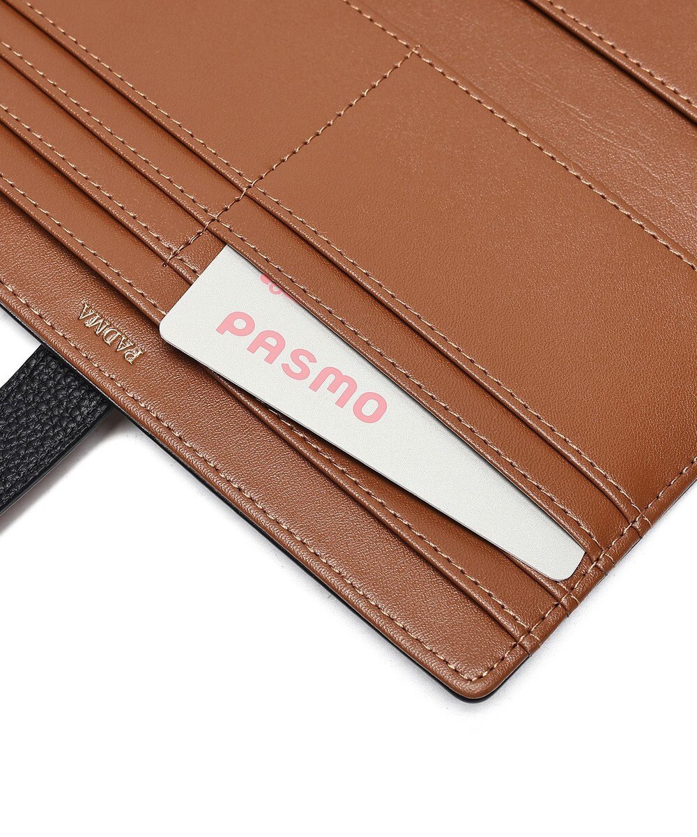 style code 【PADMA/パドマ】ベルトデザイン　シュリンクレザー薄マチ長財布 