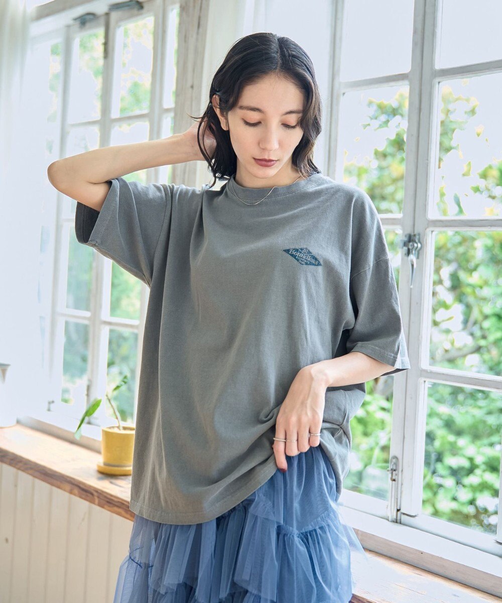 WEGO 【新色追加/ユニセックス着用アイテム/手洗い可/SMLサイズ展開】ピグメントグラフィックT（S） 