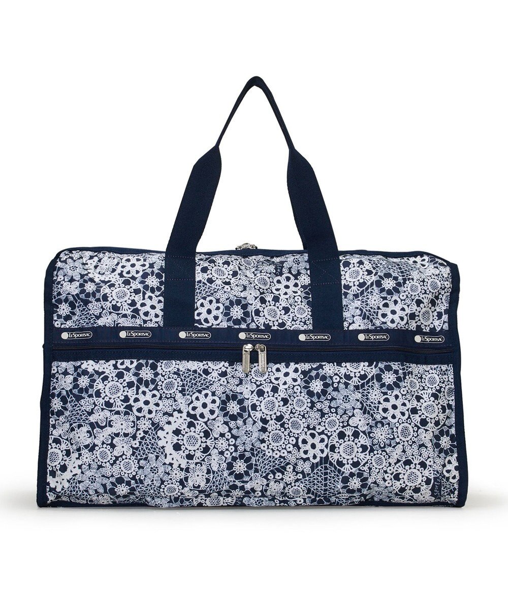 LeSportsac DELUXE LG WEEKENDER/フローラルレースネイビー 