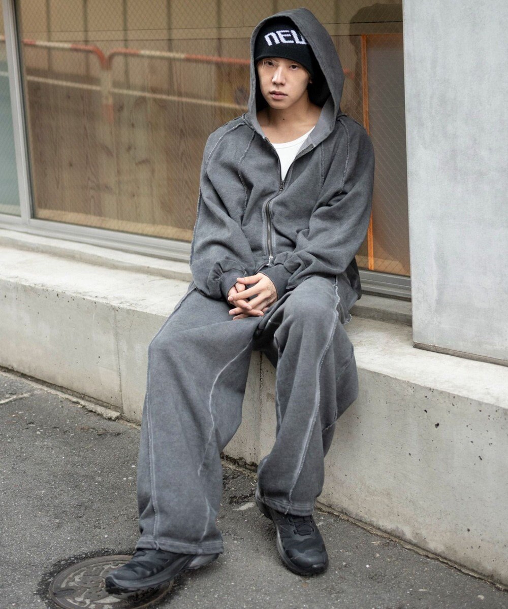 WEGO 【ユニセックス着用ITEM/ウエストゴム】スウィッチングスウェットパンツ 