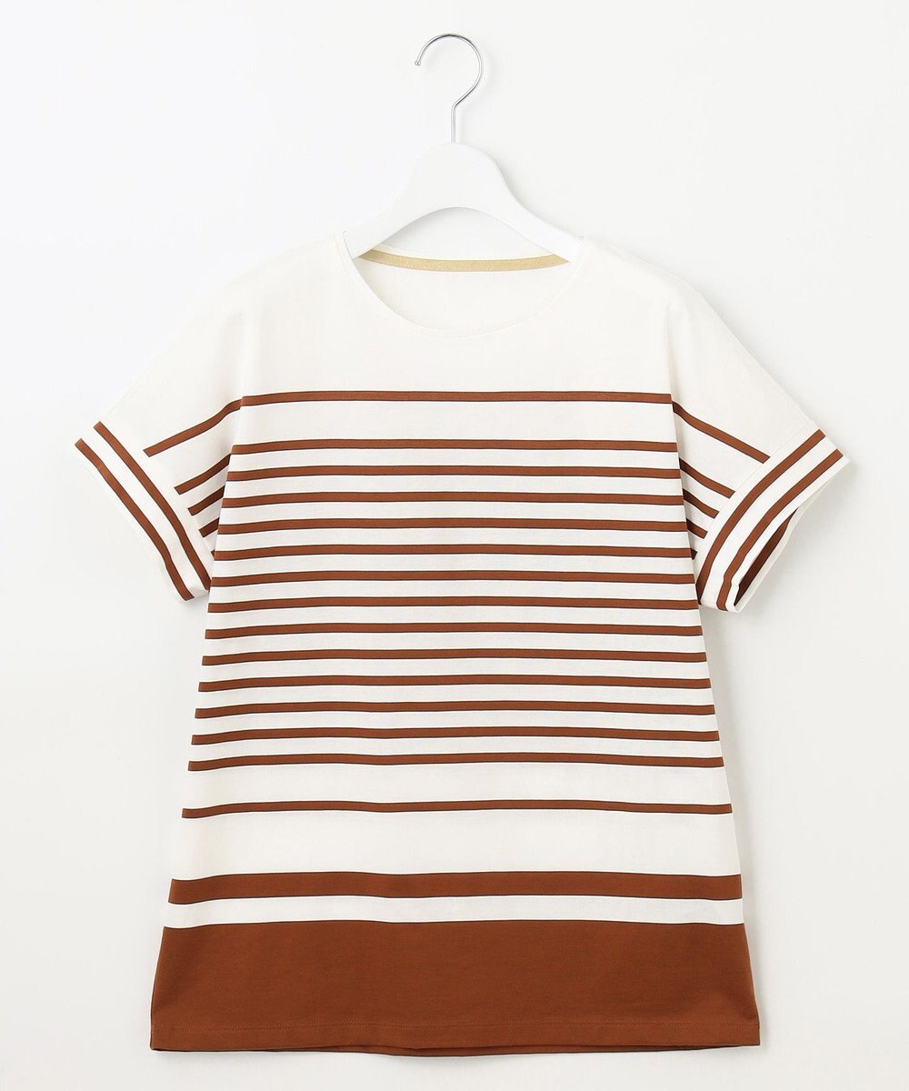 自由区 L 【洗える】ハイカウントボーダー カットソー 