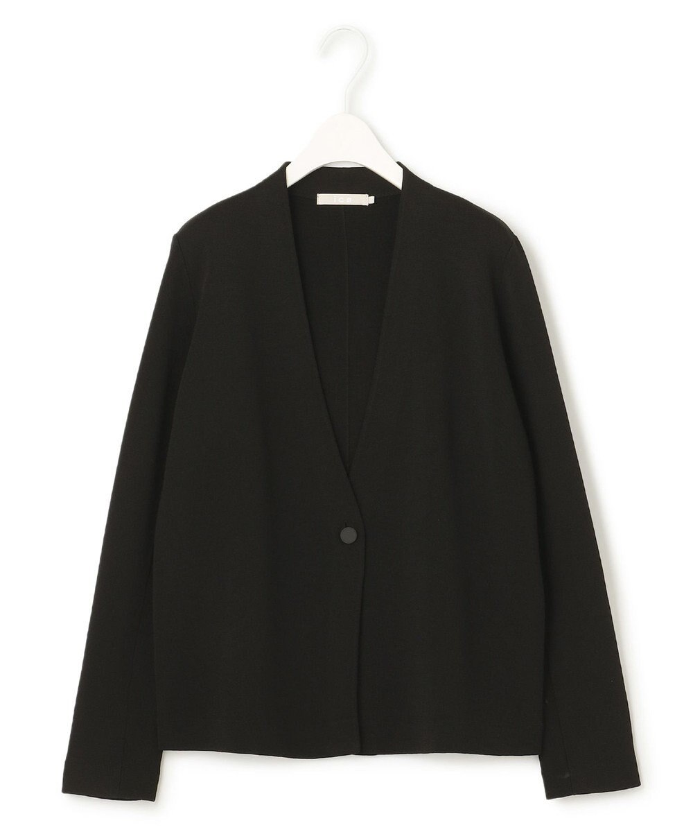 ICB L 【セットアップ対応】ハイゲージスムース ノーカラージャケット 