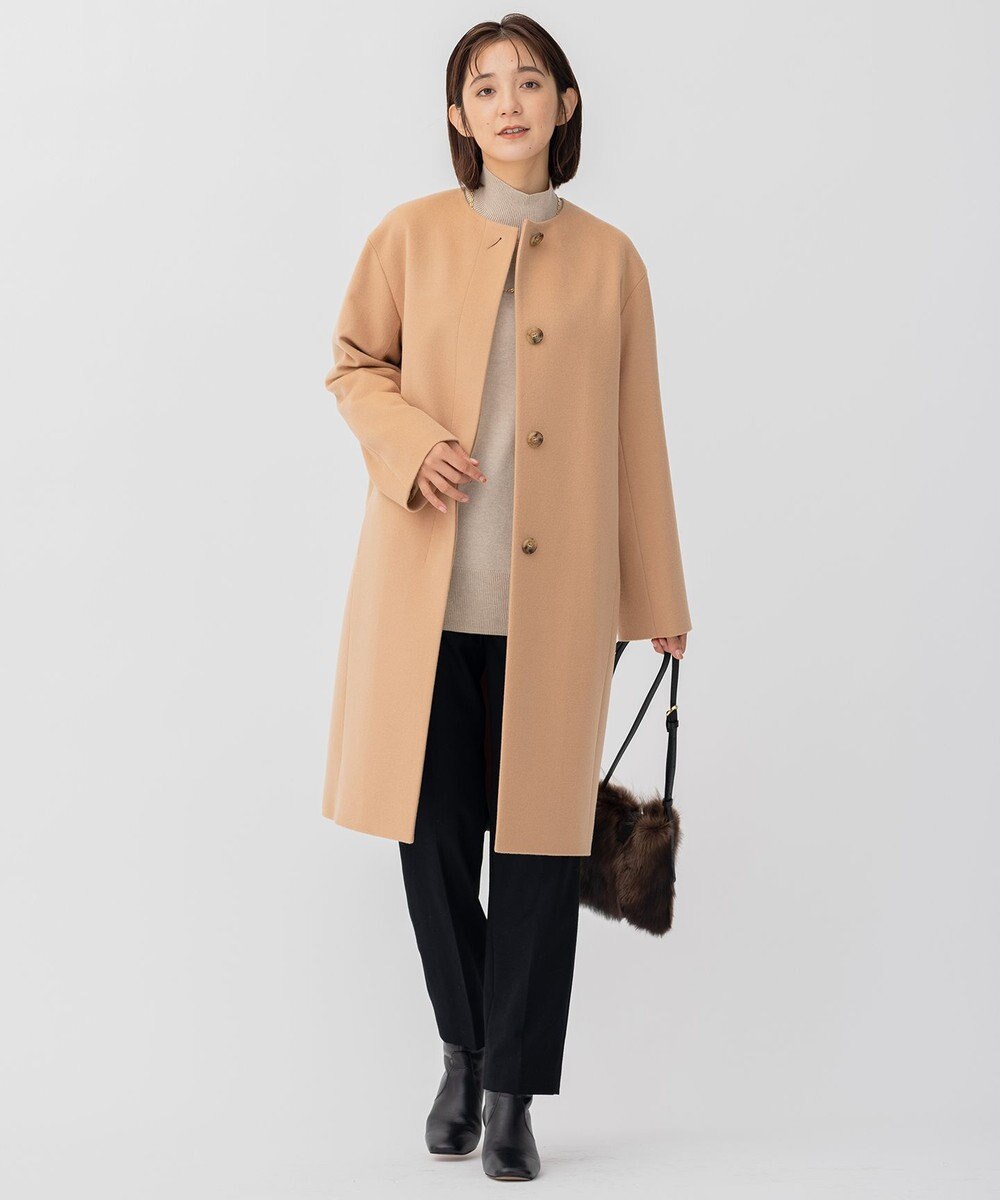 23区 CARIAGGIウールカシミヤ ハイネック ニット 