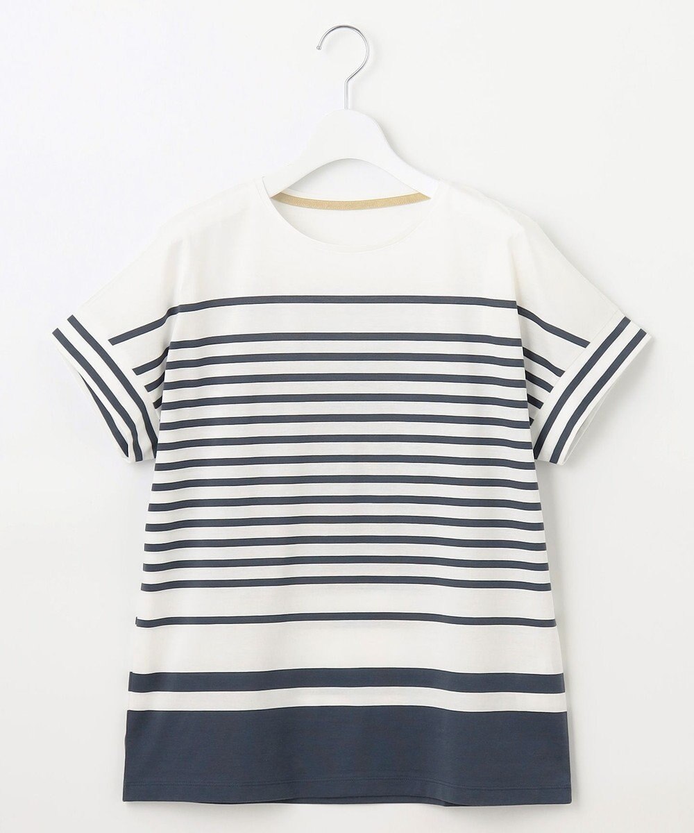 自由区 S 【洗える】ハイカウントボーダー カットソー 