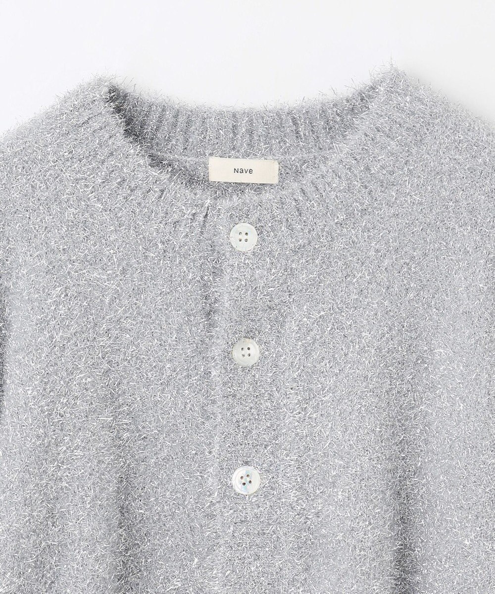 NAVE 【Nave・洗える】ラメニット カーディガン 