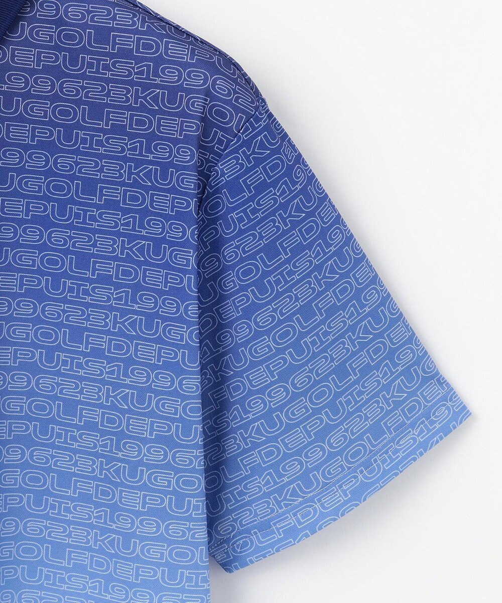 23区GOLF 【MEN】【UVケア/吸水速乾】グラデーションロゴ 半袖ポロシャツ 