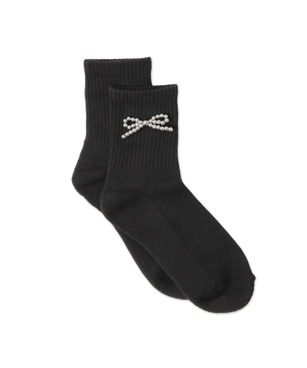 WEGO メタルリボンクルーソックス 