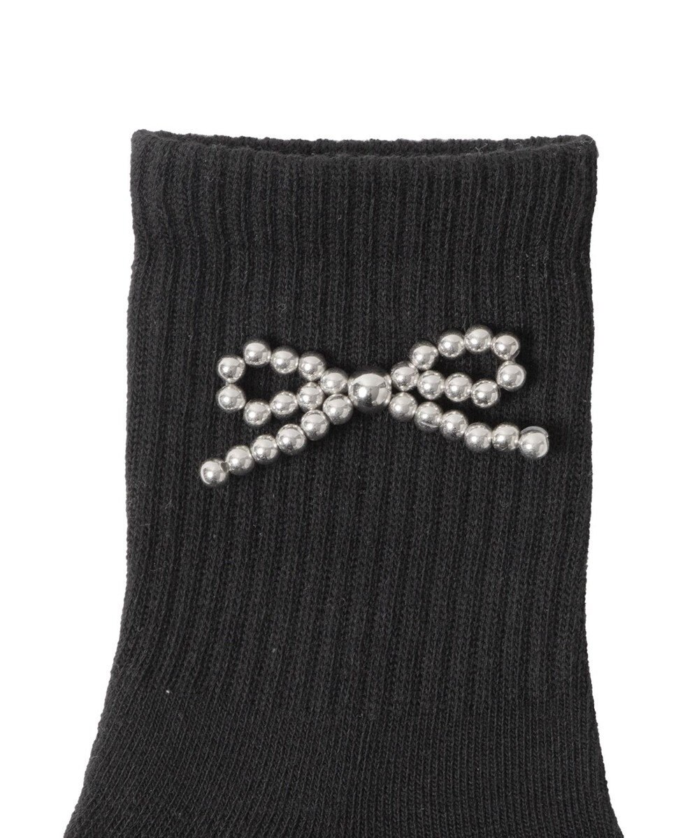 WEGO メタルリボンクルーソックス 