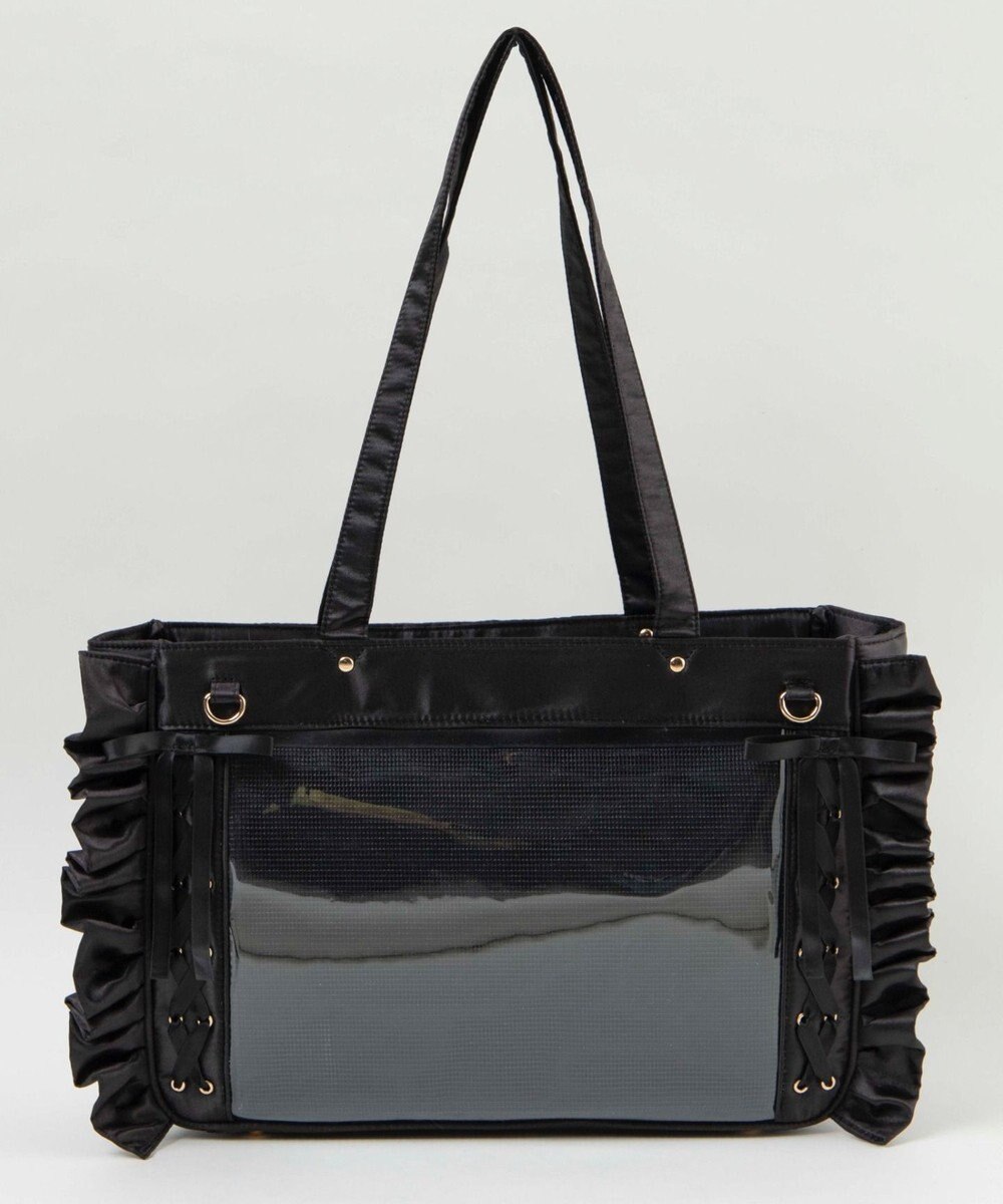 WEGO 【痛バ＆推し活グッズ】きらめきレースアップフリル痛バッグ 