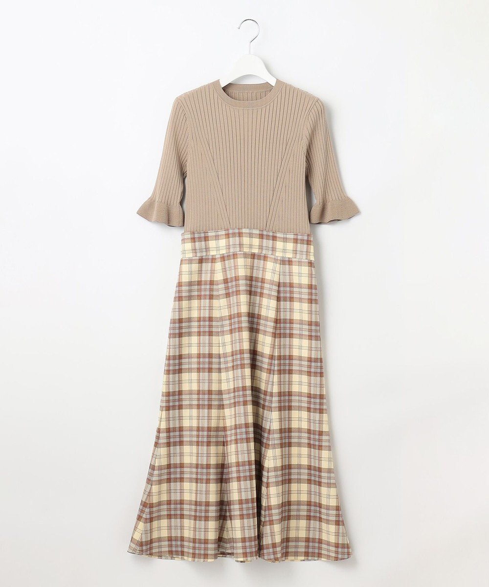 Feroux 【洗える】ニットコンビ ワンピース 