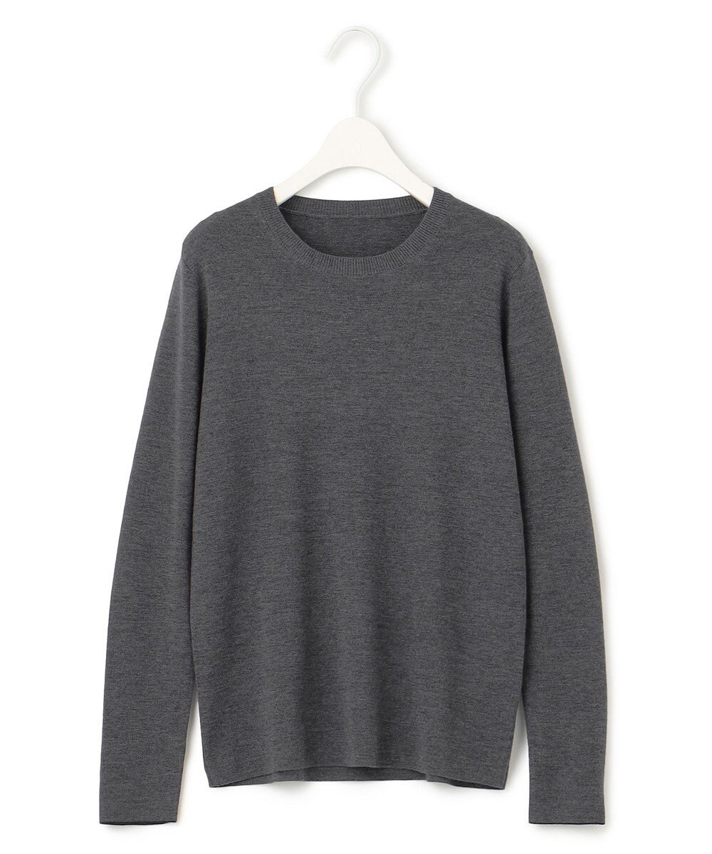 ICB 【洗える】エクストラファインメリノ クルーネックプルオーバー 