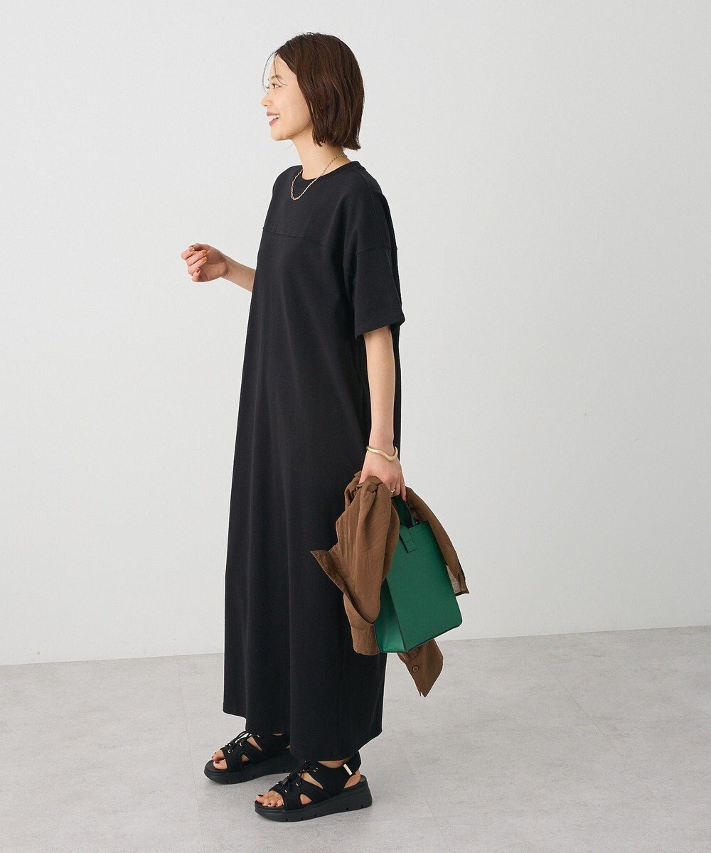 CRAFT STANDARD BOUTIQUE ビッグシルエット5分袖ワンピース 