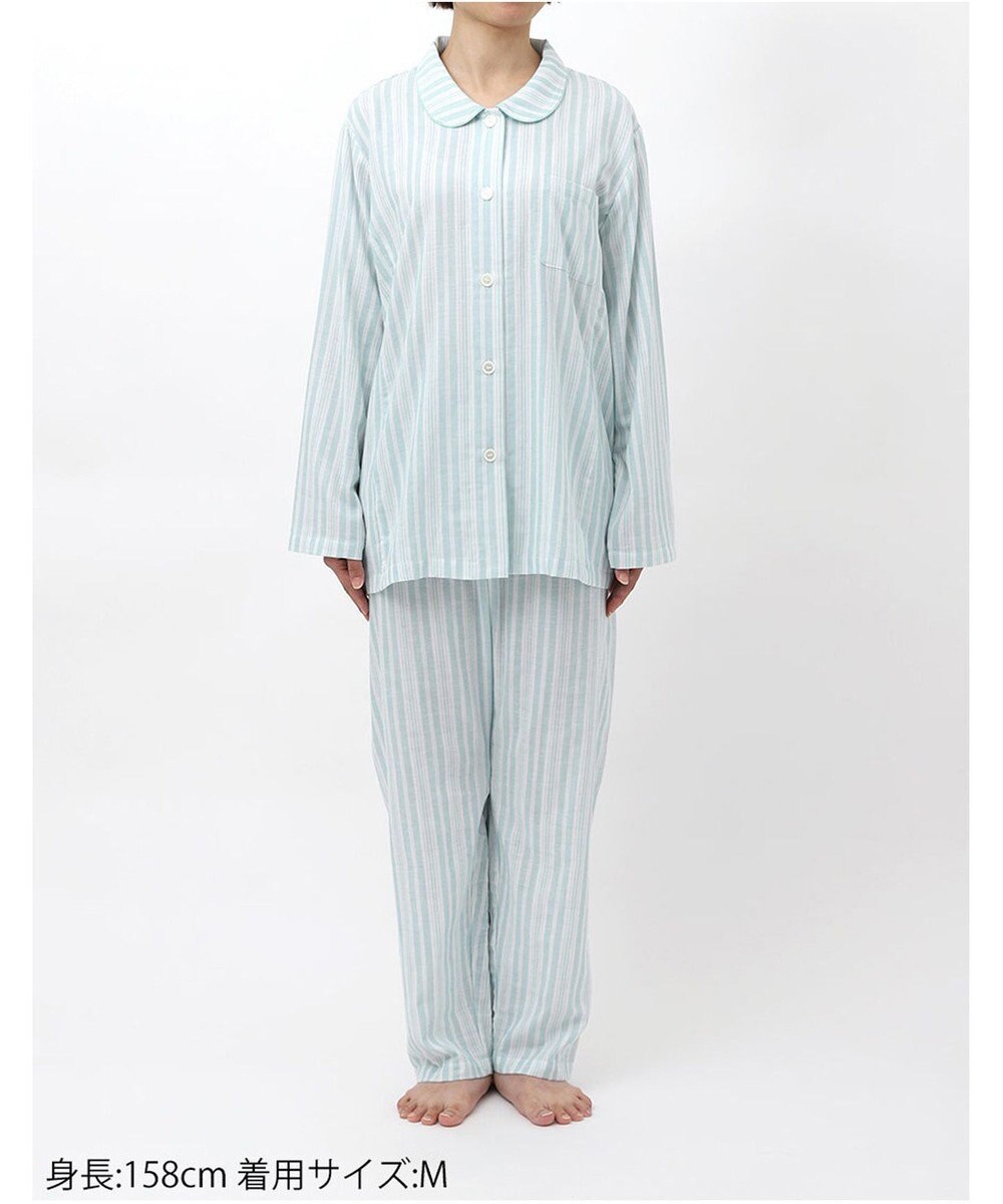 Wing パジャマ 長袖 長ズボン 綿100%(本体) 二重ガーゼ レディース EP8070 ウイング／ワコール 